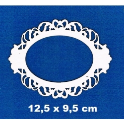 BEERMATA #1,5mm  Ornament, rozetka,  ramka 12,5x9,5cm ozdobna 3, ażurowa  scrap,  ,birmata,tekturka